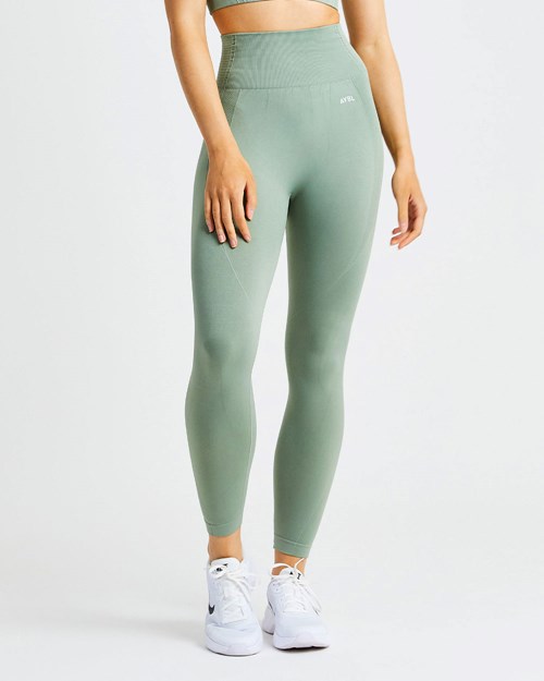 AYBL Balance V2 Seamless Leggings Olivy Zelené Zelene | ONFW-42730
