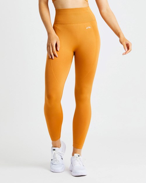 AYBL Balance V2 Seamless Leggings Oranžové | DULT-40817