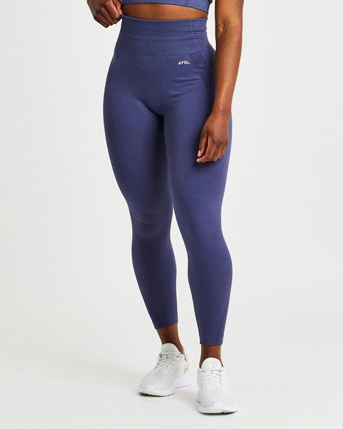 AYBL Balance V2 Seamless Leggings Tmavě Blankyt Blankyt | DVNQ-83790