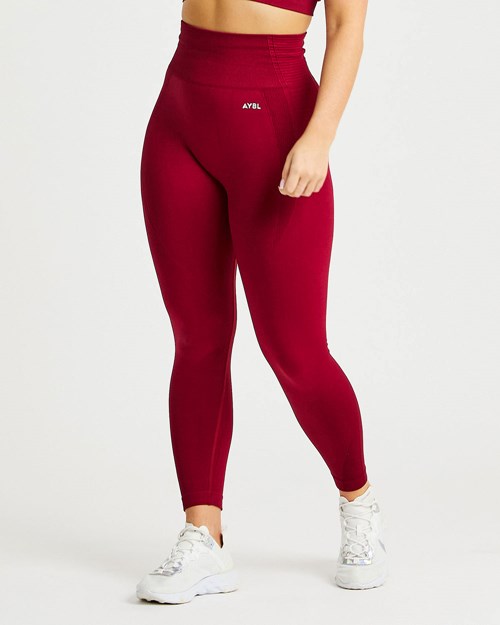 AYBL Balance V2 Seamless Leggings Červené | GIAC-81357