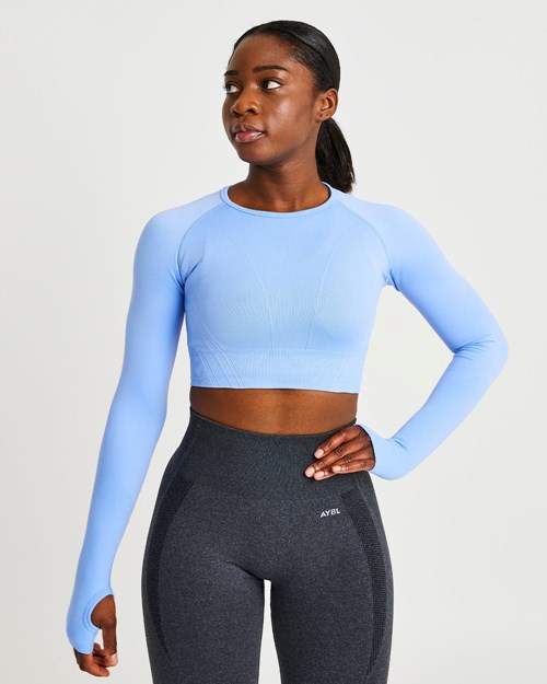 AYBL Balance V2 Seamless Long Sleeve Crop Top Blankyt | RDHZ-59834