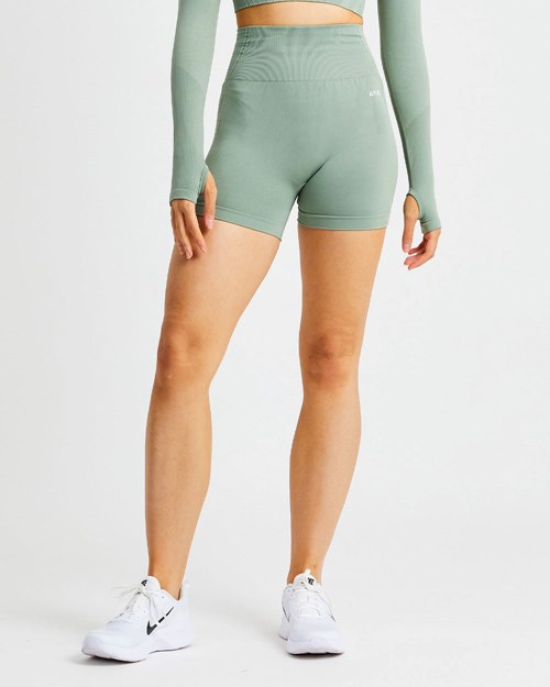 AYBL Balance V2 Seamless Shorts Olivy Zelené Zelene | BWIG-02416