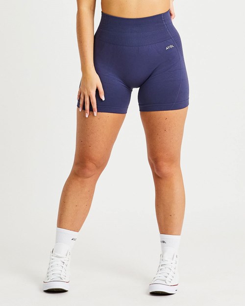 AYBL Balance V2 Seamless Shorts Tmavě Blankyt Blankyt | YWTM-95312