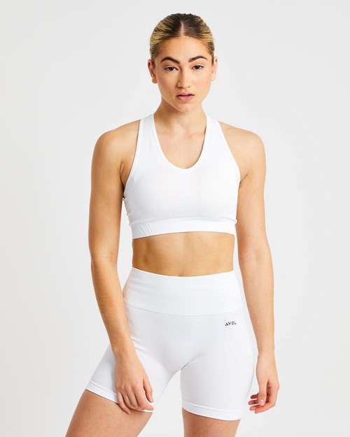 AYBL Balance V2 Seamless Sports Bra Bílé | TQYK-27394