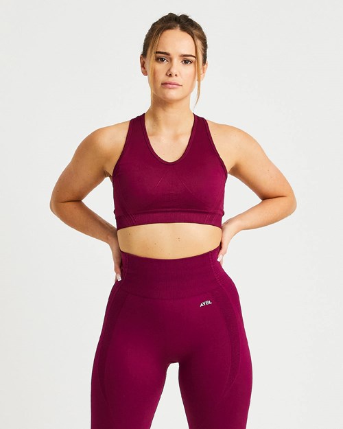 AYBL Balance V2 Seamless Sports Bra Fialové | EHBY-39562