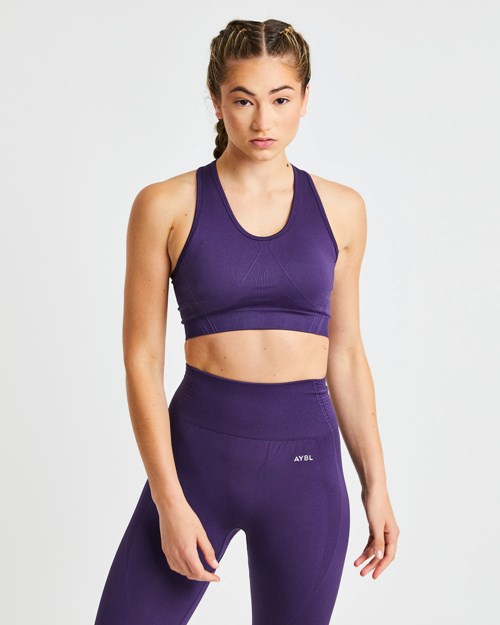AYBL Balance V2 Seamless Sports Bra Fialové | JAFI-80436
