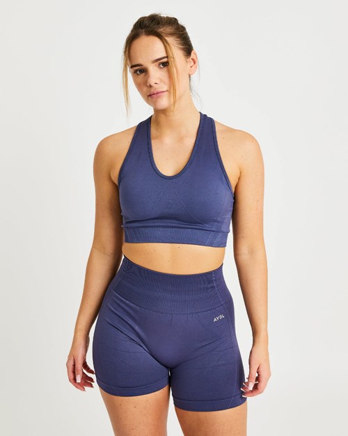 AYBL Balance V2 Seamless Sports Bra Tmavě Blankyt Blankyt | AYQF-05637