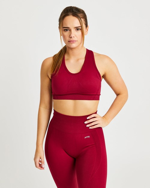 AYBL Balance V2 Seamless Sports Bra Červené | XMFO-85301