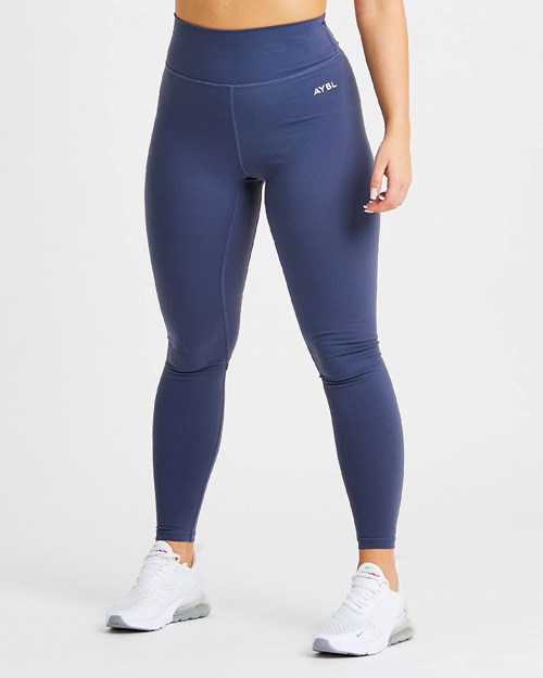 AYBL Core Leggings Tmavě Blankyt Blankyt | CVYR-01597