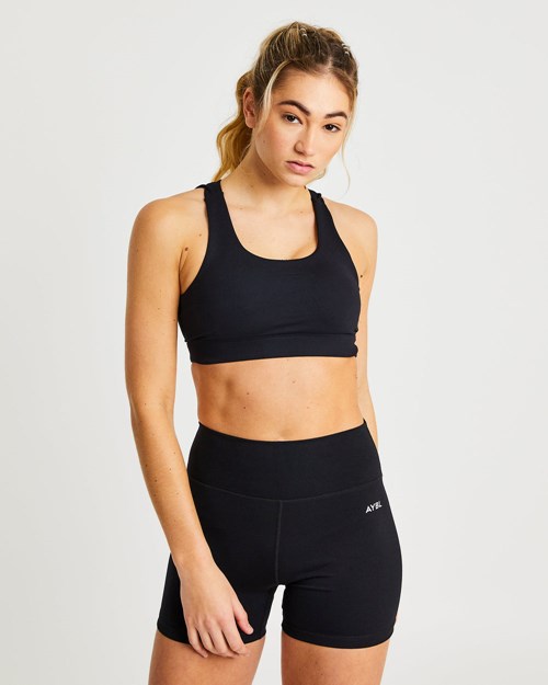 AYBL Core Sports Bra Černé | JEDG-65930