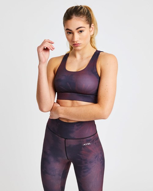 AYBL Core Sports Bra Červené | PEQD-57863