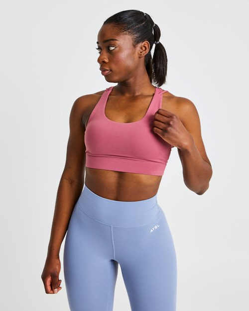 AYBL Core Sports Bra Červené | RJPX-86795
