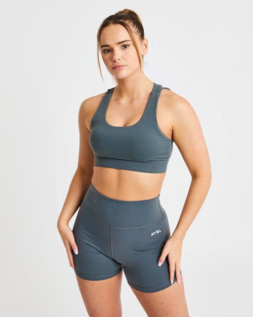 AYBL Core Sports Bra Šedé | SBDO-40157
