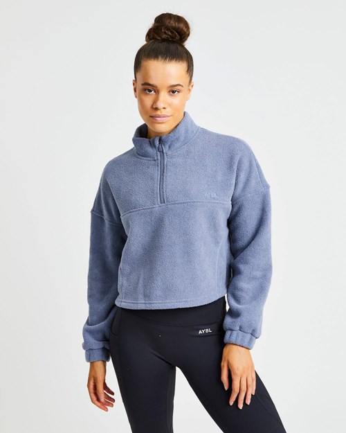 AYBL Effortless Oversized Cropped Fleece Blankyt | ZSDG-18934