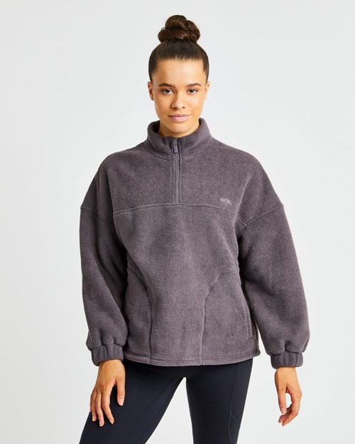 AYBL Effortless Oversized Fleece Charcoal | MFAR-54879