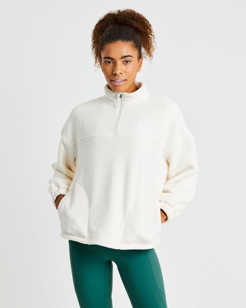 AYBL Effortless Oversized Fleece Krém | MFNG-25094