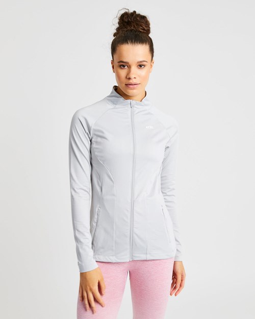AYBL Effortless Zip Jacket Světle Šedé | WRMD-28379