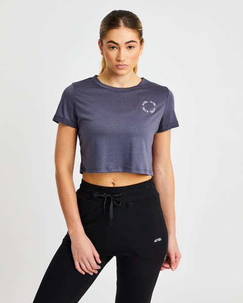 AYBL Element Crop Top Charcoal | OLRY-02517