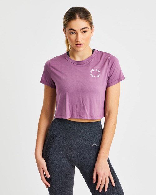 AYBL Element Crop Top Fialové | DTYW-10854