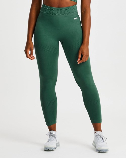 AYBL Elevate Seamless Leggings Zelene | HYVL-84350