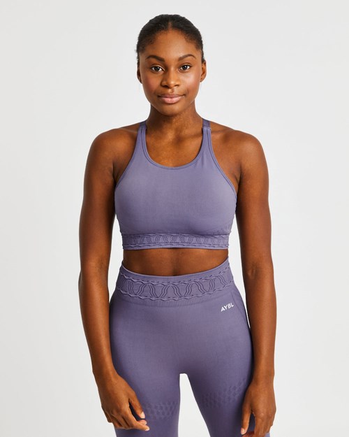 AYBL Elevate Seamless Sports Bra Fialové | TEXF-71235