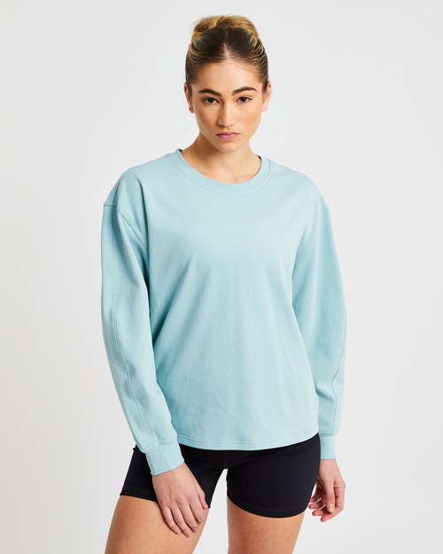 AYBL Essence Drawcord Jumper Washed Sage | TXLC-84561