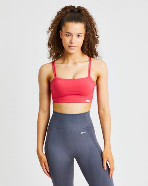 AYBL Essential Bandeau Sports Bra Růžové | VRAK-79253