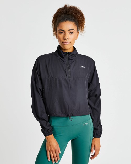 AYBL Everyday 1/2 Zip Pullover Černé | FXRA-72906