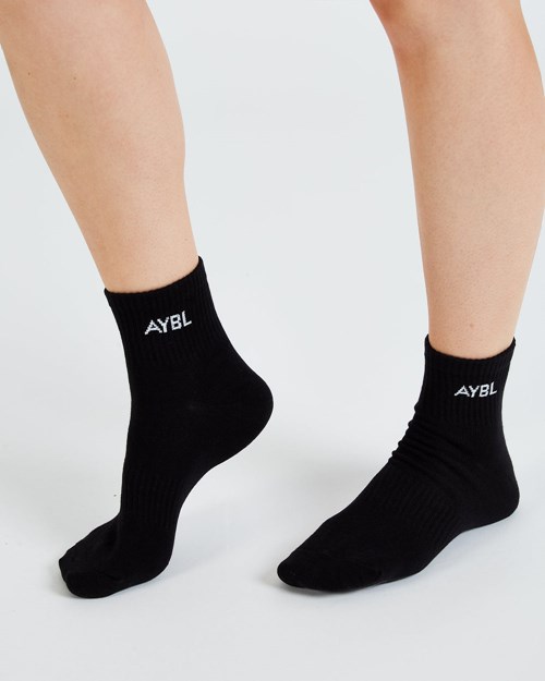 AYBL Everyday Ankle Socks (3 Pack) Černé | RHUB-17426