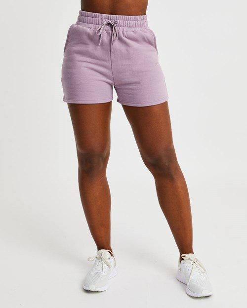 AYBL Everyday Oversized Shorts Muted Mauve | GRLJ-53784