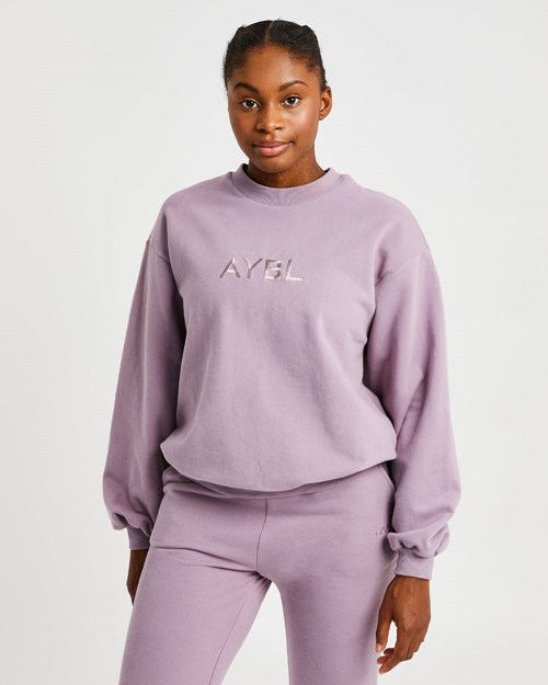 AYBL Everyday Oversized Svetrové Muted Mauve | LTKS-08154