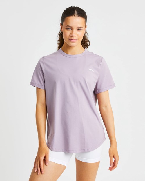 AYBL Everyday Oversized T Shirt Muted Mauve | IWSM-95781