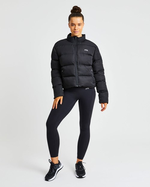 AYBL Everyday Puffer Coat Černé | UYEA-10586