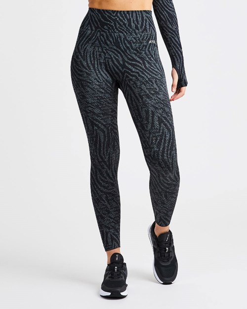 AYBL Evolve Animal Seamless Leggings Černé | ADLJ-52196