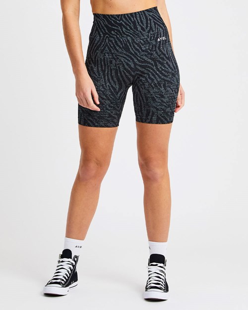 AYBL Evolve Animal Seamless Shorts Černé | JWUQ-87549
