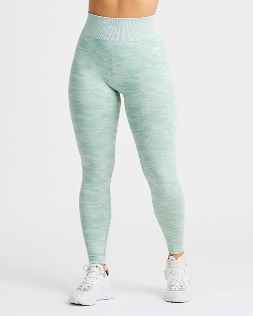 AYBL Evolve Camo Seamless Leggings Zelene | ZLUP-95468
