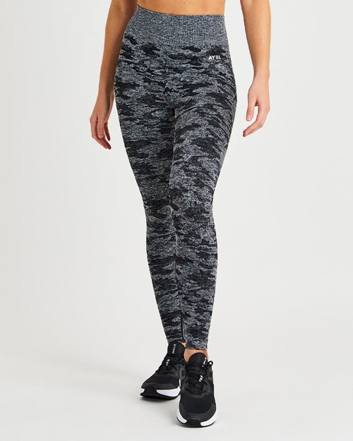 AYBL Evolve Camo Seamless Leggings Černé | JAXV-70695