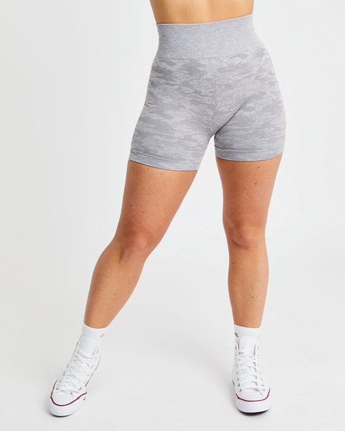 AYBL Evolve Camo Seamless Shorts Šedé | RZLK-93018