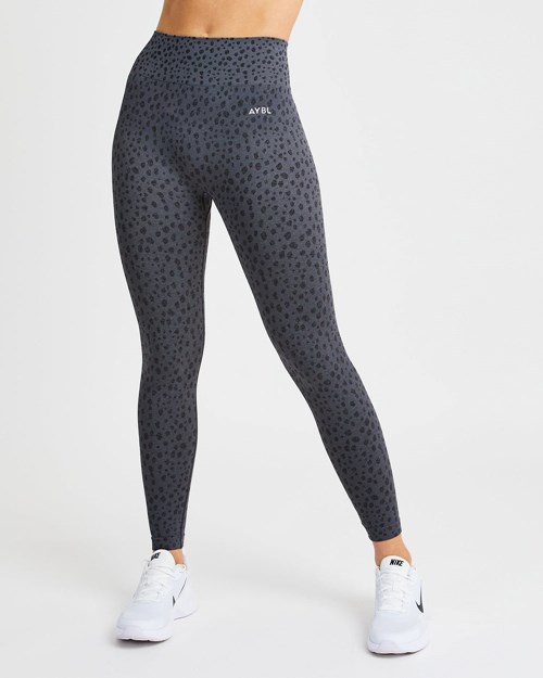AYBL Evolve Speckle Seamless Leggings Charcoal | KGOX-43960