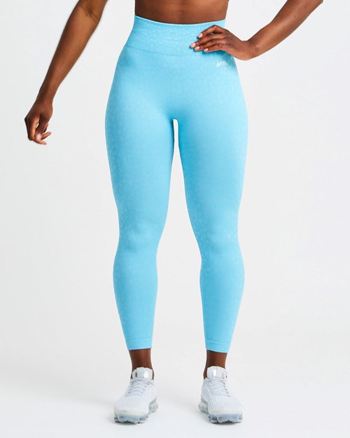 AYBL Evolve Speckle Seamless Leggings Světle Blankyt | RVEZ-80739