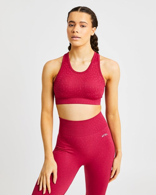 AYBL Evolve Speckle Seamless Sports Bra Raspberry | CSIQ-20948