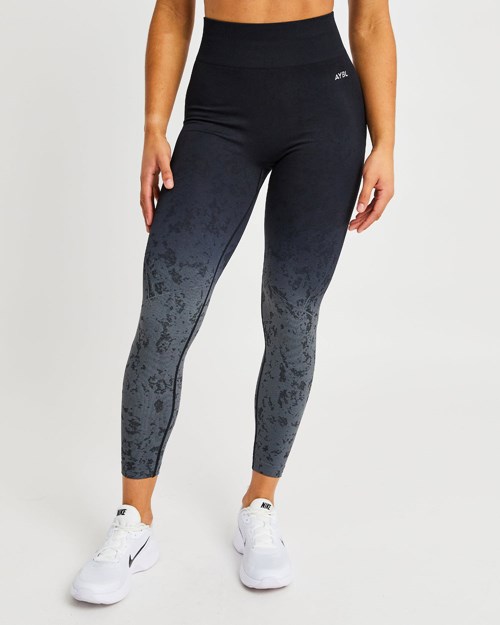 AYBL Flare Seamless Leggings Černé | FUNX-36015