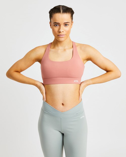 AYBL Flow Sports Bra Růžové | WVEO-36982