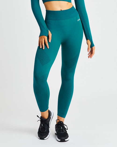 AYBL Ignite Seamless Leggings Hyper Teal | HNRF-90724