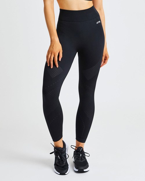 AYBL Ignite Seamless Leggings Černé | WBZU-86473