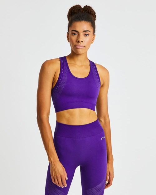 AYBL Ignite Seamless Sports Bra Fialové | WIQB-51789