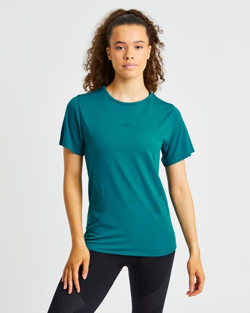 AYBL Ignite T Shirt Hyper Teal | UDIL-82197