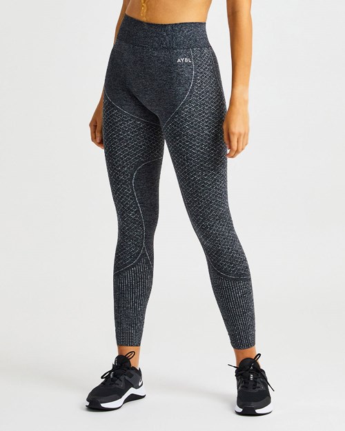 AYBL Impact Seamless Leggings Černé | JMRT-92657