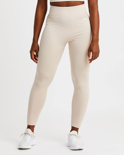AYBL Luxe Seamless Leggings Sand | VURP-27184