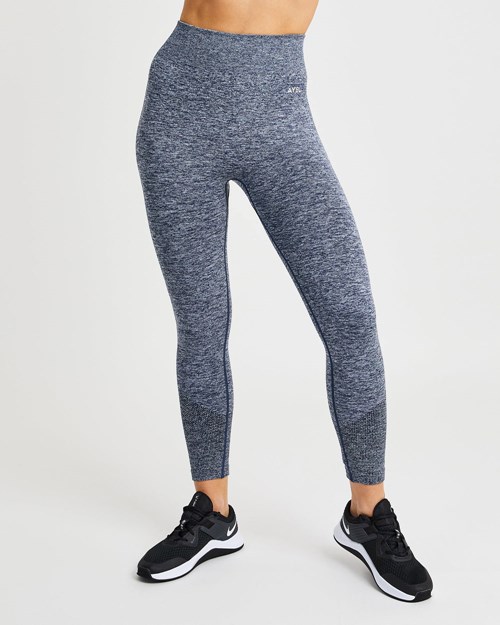 AYBL Motion Seamless Leggings Tmavě Blankyt | KDXU-57864